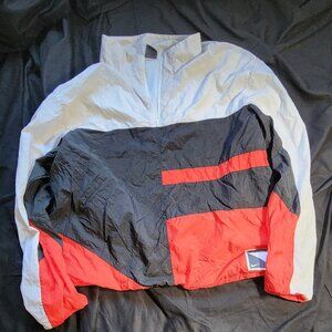 Nike flight men's basketball retro 1/4 zip Jacket red white black 2xl